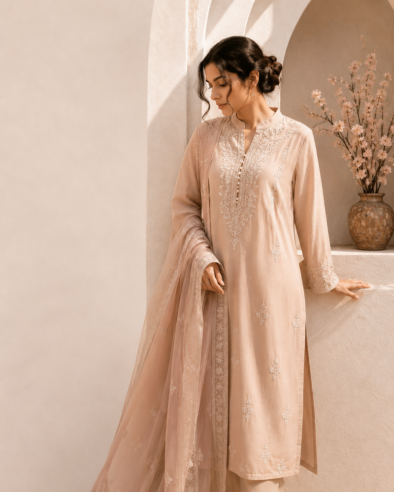 Aari Embroidered Kurta